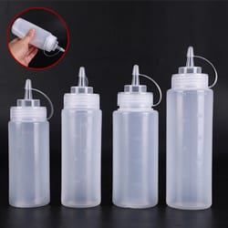 leakproof travel squeeze bottle set – refillable silicone toiletry & sauce dispensers