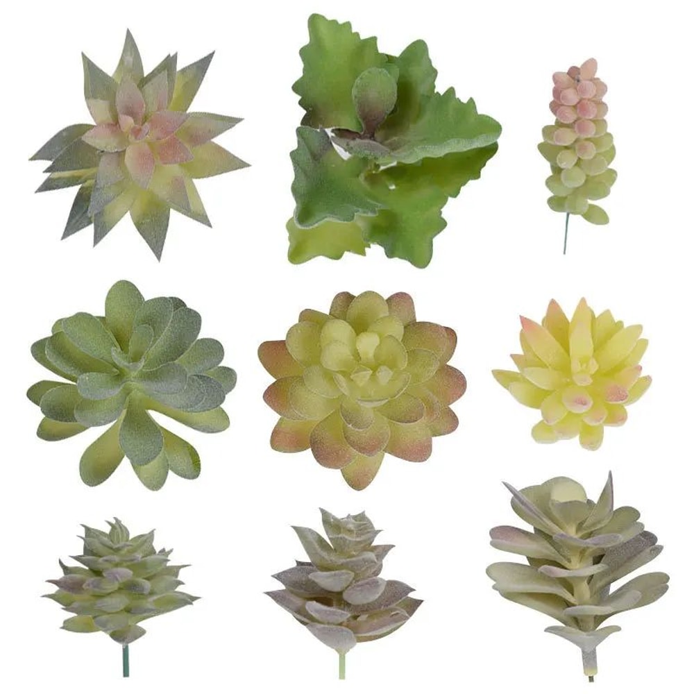 Mini Lifelike Artificial Succulent Plants Modern Faux Cactus Decor For Home Office 2