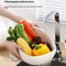 FreshFlow 2in1 Plastic Colander Bowl With Handle Multifunction Rice Washing Bowl Fruit Drain Bask 1
