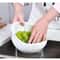FreshFlow 2in1 Plastic Colander Bowl With Handle Multifunction Rice Washing Bowl Fruit Drain Bask 4