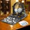 Classic Metal Bingo Cage Set Professional Bingo Lottery Machine With Numbered Balls Master Board 0