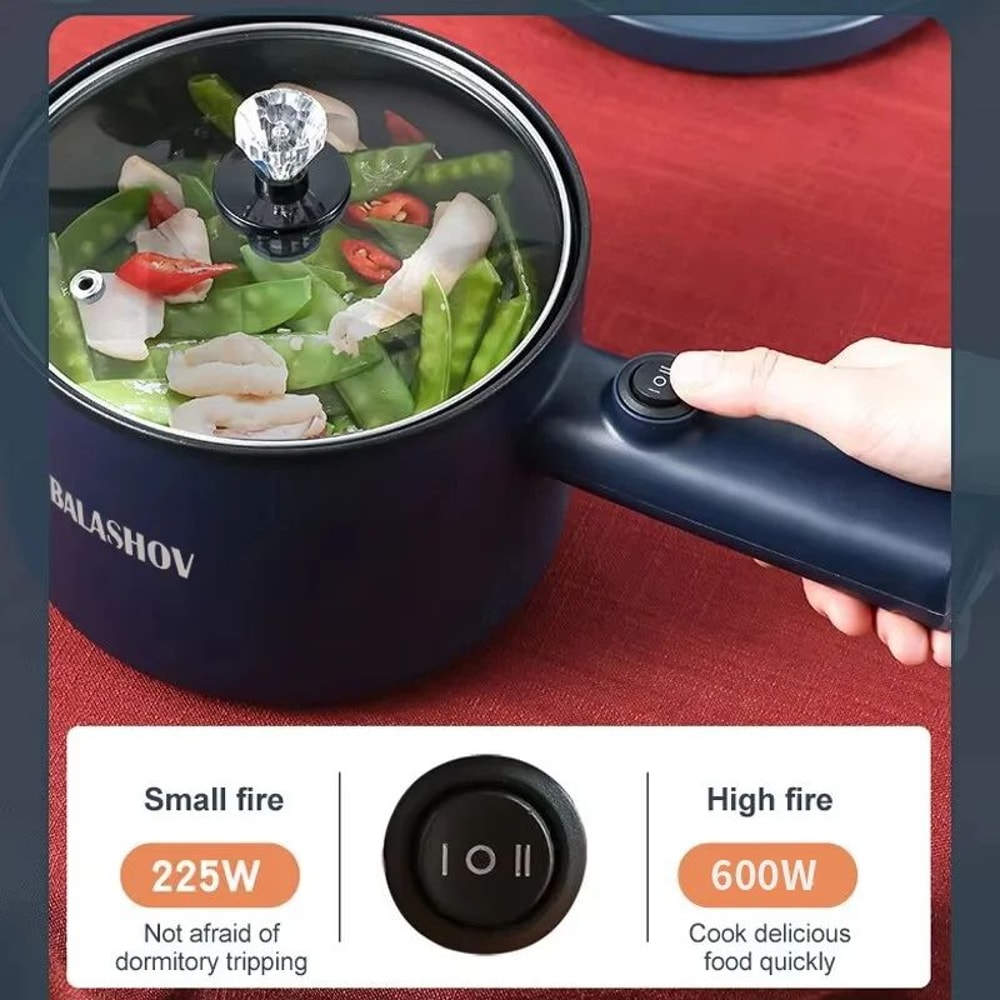 Mini Electric Hot Pot Rice Cooker 220V 2Layer NonStick Multifunction Cooker 3