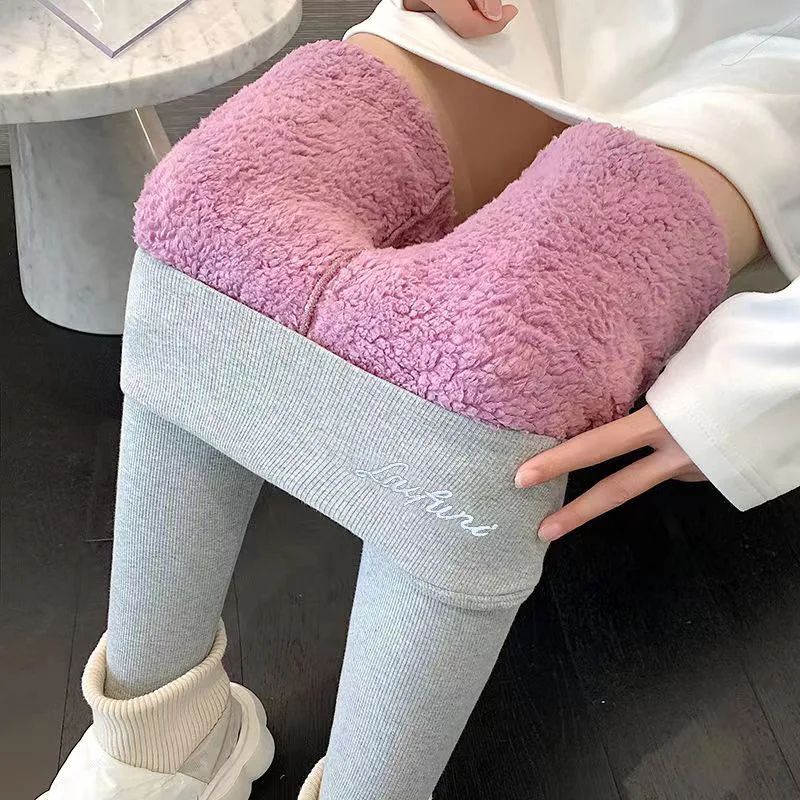 CozyCurve Thermal Fleece Leggings High Waist Winter Pencil Pants For Women 2