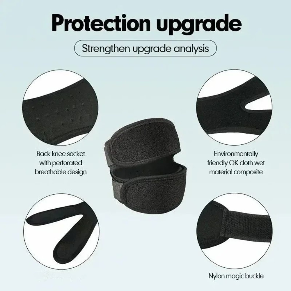 Adjustable Knee Support PatellaOpen Knee Brace Strap With Pressurized Pads 2