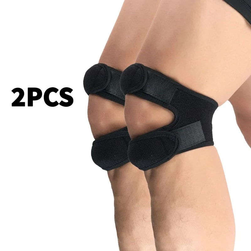 Adjustable Knee Support PatellaOpen Knee Brace Strap With Pressurized Pads 7