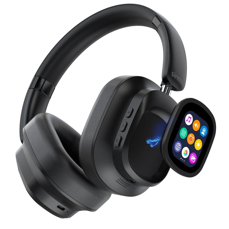 Siindoo ANC930Plus Active Noise Cancelling Headphones With Touchscreen Control Hybrid Wireless Aud 6