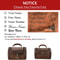 Contacts Crazy Horse Leather Toiletry Bag For Men Vintage Leather Travel Dopp Kit Organizer 5