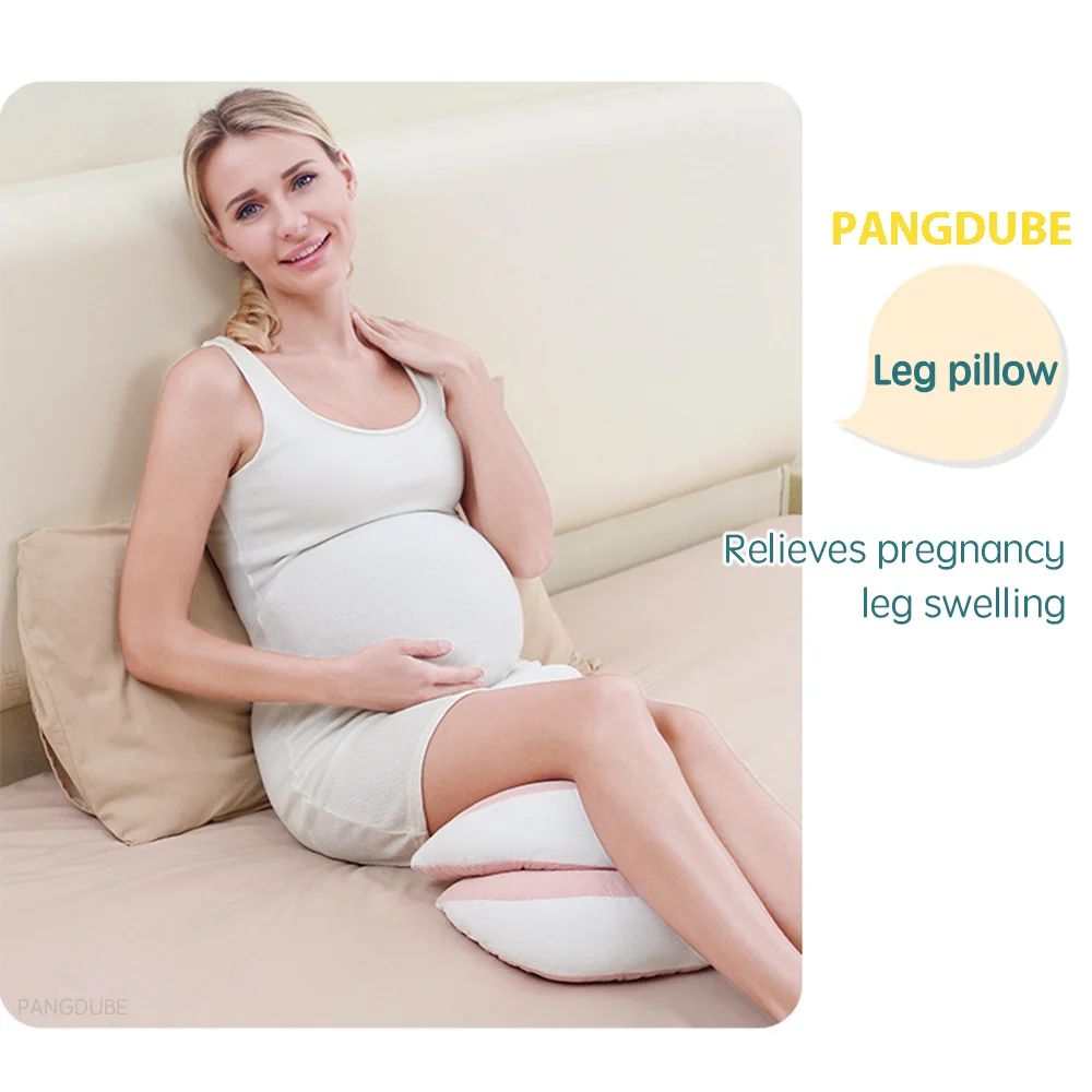 PANGDUBE Full Body Pregnancy Pillow With Cotton Waist Support UShaped Maternity Body Pillow For Si 1