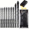 10Piece Tungsten Carbide Masonry Glass Drill Bit Set For Tile Brick Wood Plastic 0