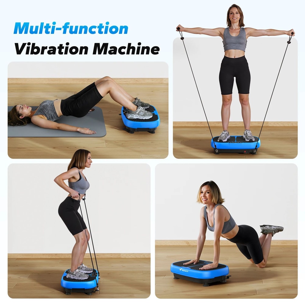 MERACH EMS Vibration Plate Fitness Machine WholeBody Toning Lymphatic Support Weight Management 4