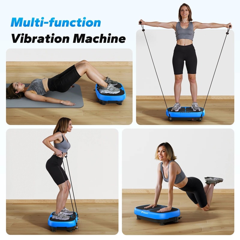 MERACH EMS Vibration Plate Fitness Machine WholeBody Toning Lymphatic Support Weight Management 4