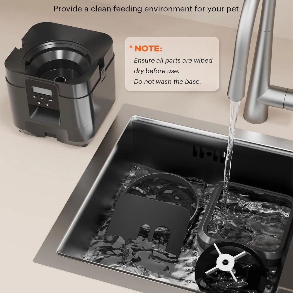 Smart Timed Automatic Pet Feeder With Portion Control For Cats Dogs 5