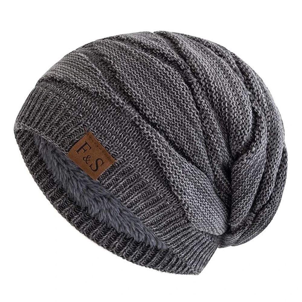 ArcticSoft Fleece Lined Slouchy Beanie Unisex Knitted Winter Hat For Men Women 1