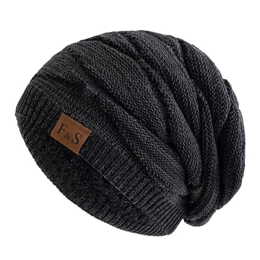 ArcticSoft Fleece Lined Slouchy Beanie Unisex Knitted Winter Hat For Men Women 6
