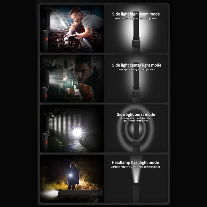 Magnetic Rechargeable LED Work Light For Camping Emergency Repairs 3