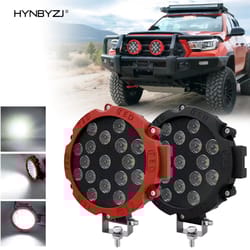 hynbyzj 100w off road led work light spot beam - ip68 waterproof auxiliary lamp for trucks & jeeps