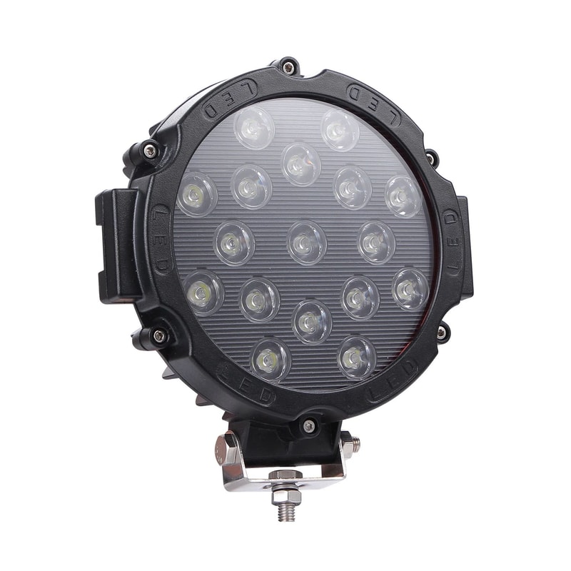 HYNBYZJ 100W Off Road LED Work Light Spot Beam IP68 Waterproof Auxiliary Lamp For Trucks Jeeps 6
