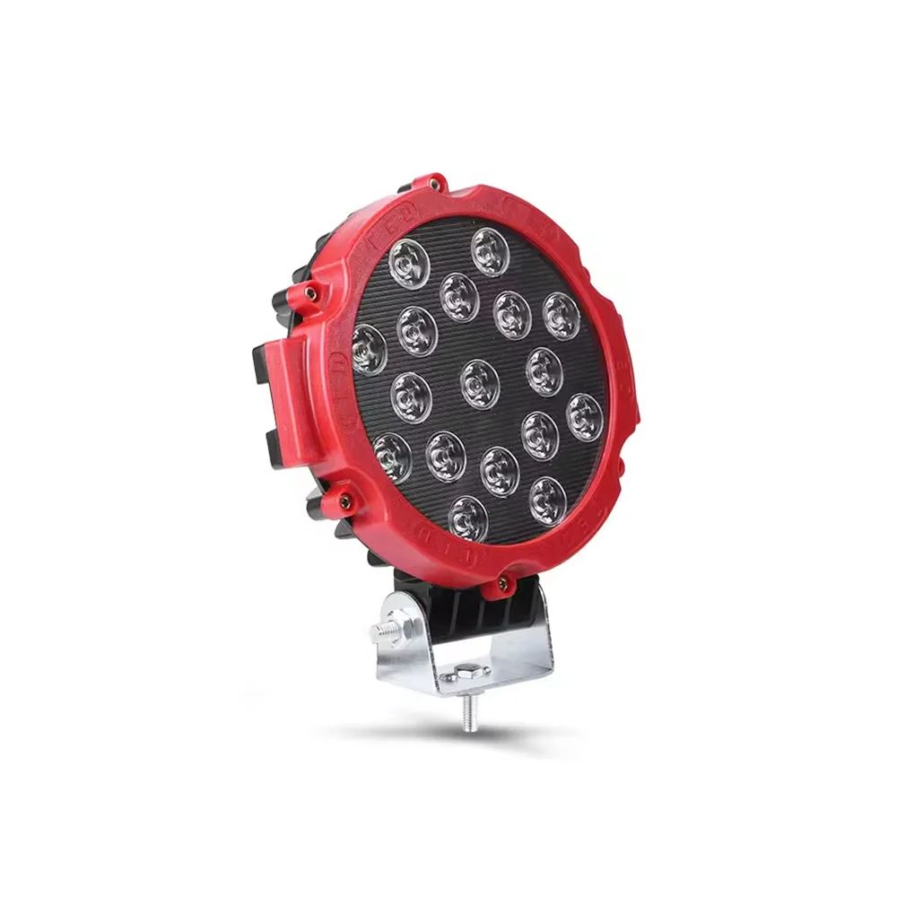HYNBYZJ 100W Off Road LED Work Light Spot Beam IP68 Waterproof Auxiliary Lamp For Trucks Jeeps 8