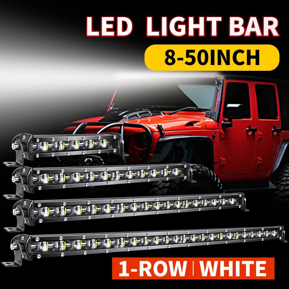 HighIntensity 50Inch LED Light Bar 80000LM Offroad Driving Beam For Trucks 4x4 0