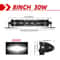 HighIntensity 50Inch LED Light Bar 80000LM Offroad Driving Beam For Trucks 4x4 6