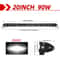 HighIntensity 50Inch LED Light Bar 80000LM Offroad Driving Beam For Trucks 4x4 8