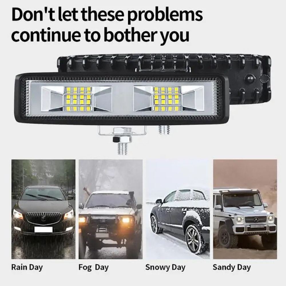 TrailBlaze 48W LED Light Bar Waterproof OffRoad Work Light For Trucks SUVs ATVs 4