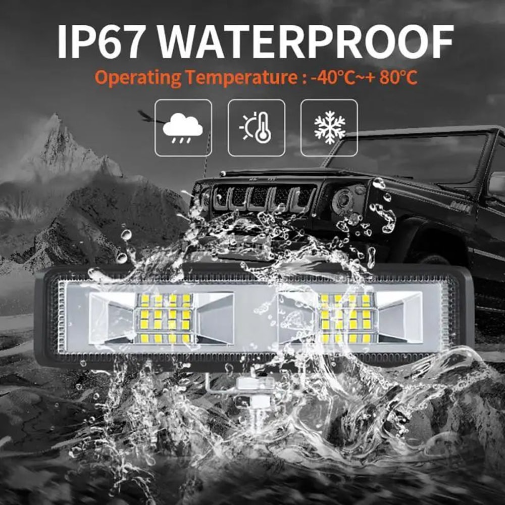TrailBlaze 48W LED Light Bar Waterproof OffRoad Work Light For Trucks SUVs ATVs 5
