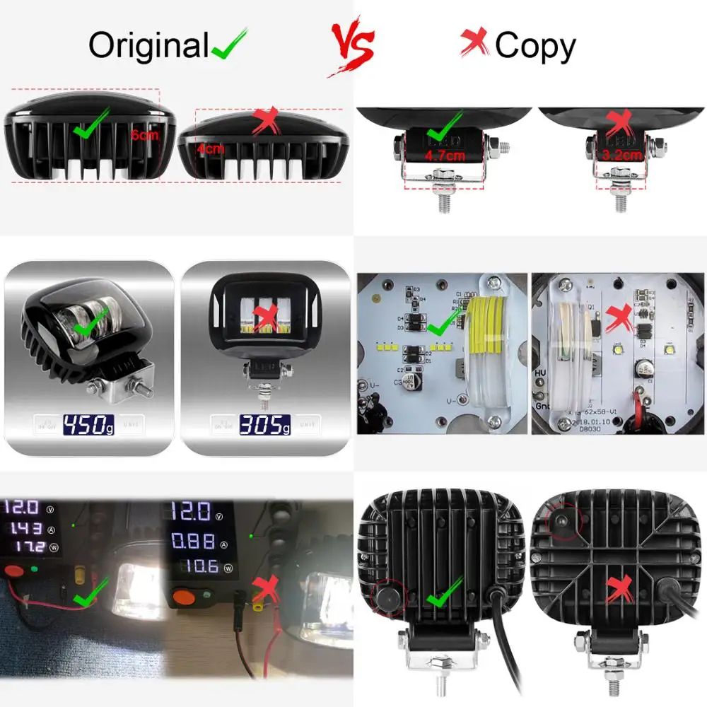 HighIntensity 5Inch LED Fog Lights For OffRoad Trucks 4x4 Vehicles 0