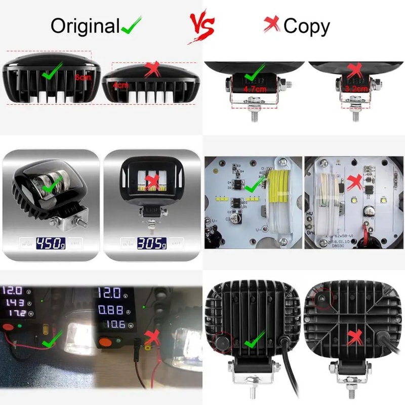 HighIntensity 5Inch LED Fog Lights For OffRoad Trucks 4x4 Vehicles 0