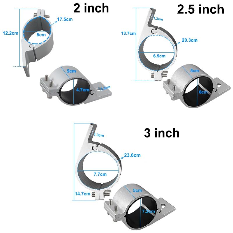 Universal Tube Clamp Light Mount Brackets For 23 Bars LED Light Bar Mount Bracket For Bull Bar Ro 4