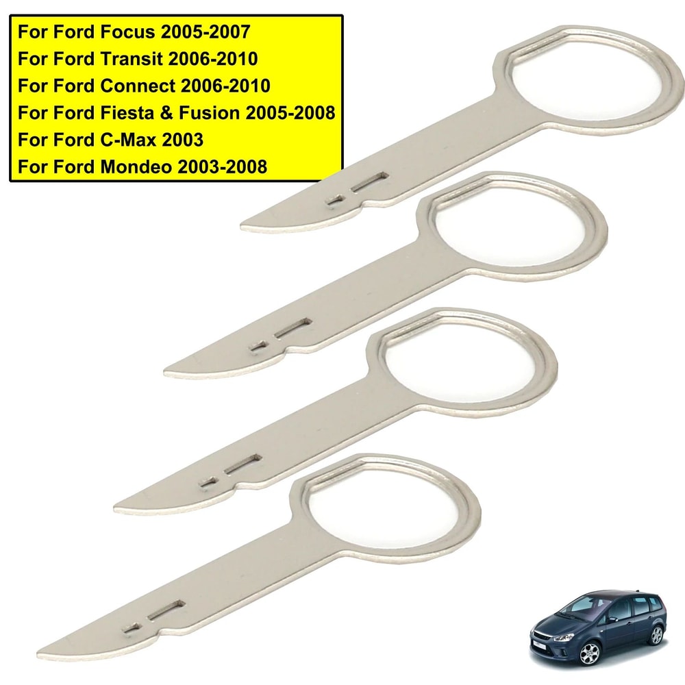 Ford Radio Removal Keys 2 Pair Car Stereo Removal Tool Set For Focus Fiesta Mondeo Transit 0