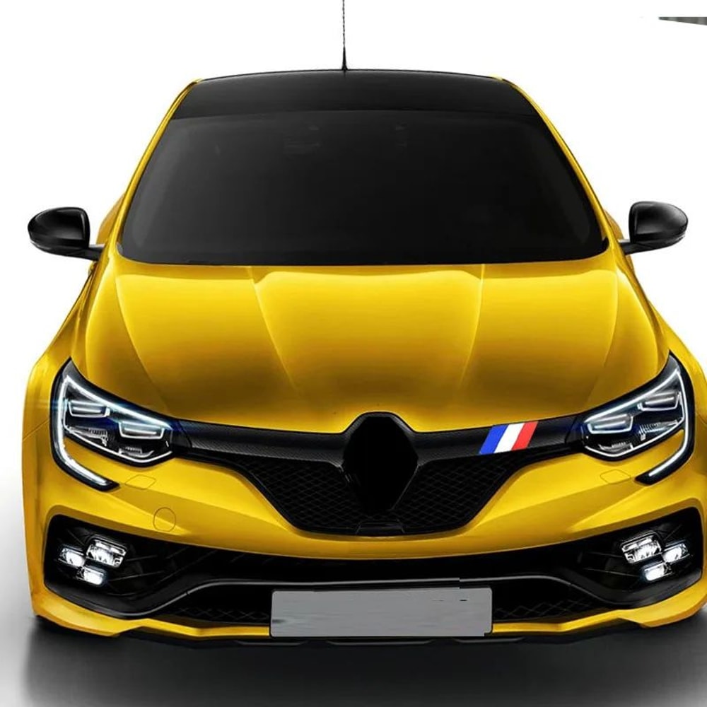 Renault Megane MK4 RS French Flag Front Bumper Decal Premium Vinyl Sport Accent Sticker 2
