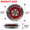 Universal 12V 24V LED Trailer Tail Lights Waterproof Round Brake Lamps For Trucks RVs UTVs 2Pack 2