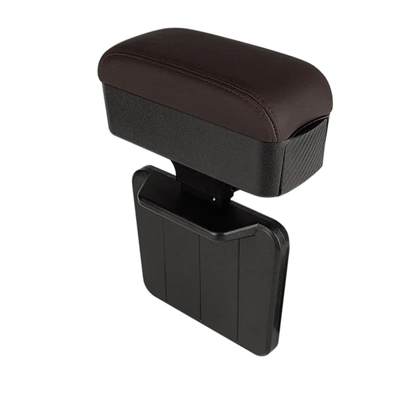 HeightAdjustable Car Gap Organizer With Lift Tray Armrest Support 9