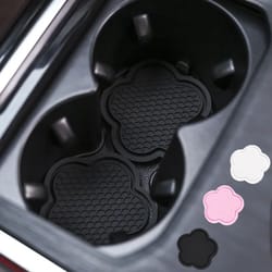bloomguard flower silicone car cup holder coasters (2-pack)