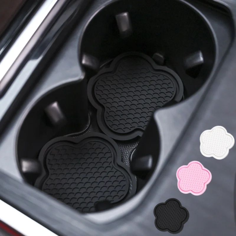 BloomGuard Flower Silicone Car Cup Holder Coasters 2Pack 0