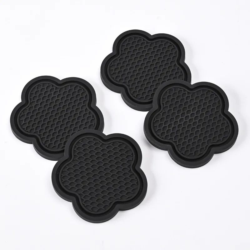 BloomGuard Flower Silicone Car Cup Holder Coasters 2Pack 4