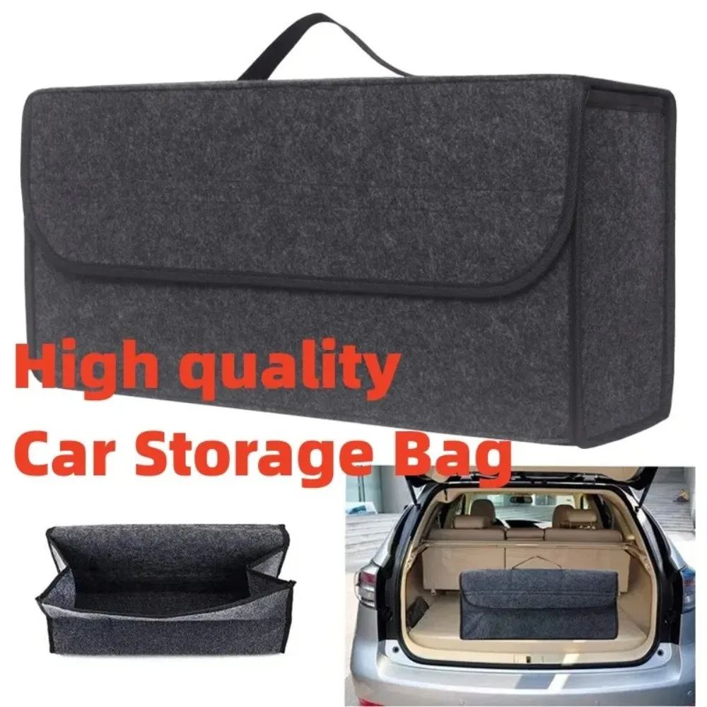 Foldable Car Trunk Organizer MultiCompartment NonSlip Cargo Storage Bin 1