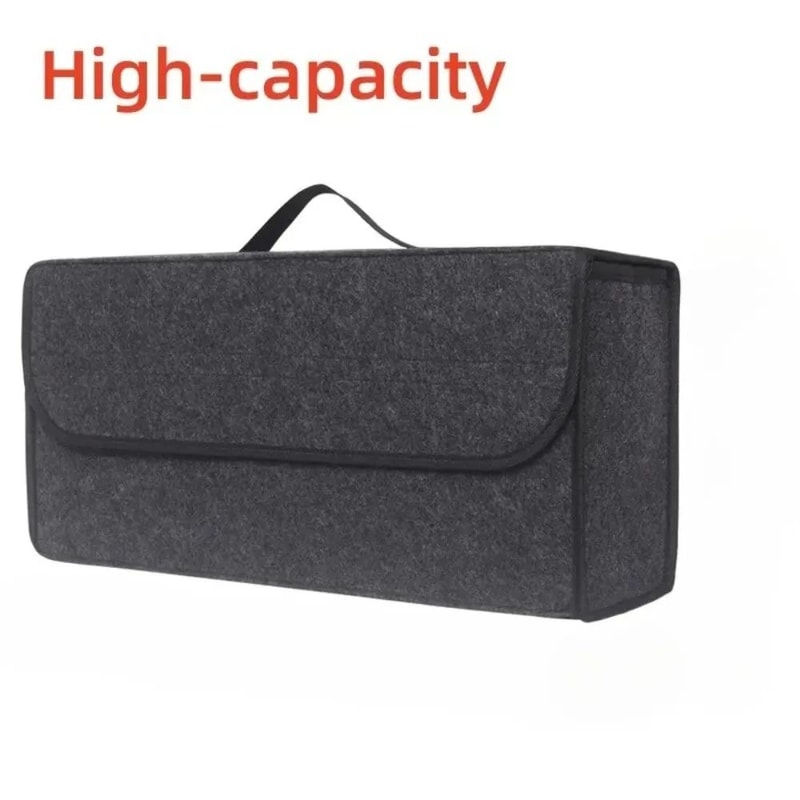 Foldable Car Trunk Organizer MultiCompartment NonSlip Cargo Storage Bin 2