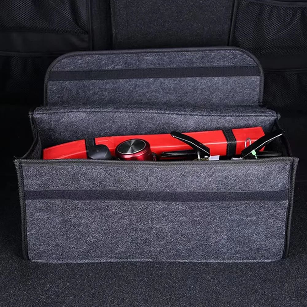 Foldable Car Trunk Organizer MultiCompartment NonSlip Cargo Storage Bin 5