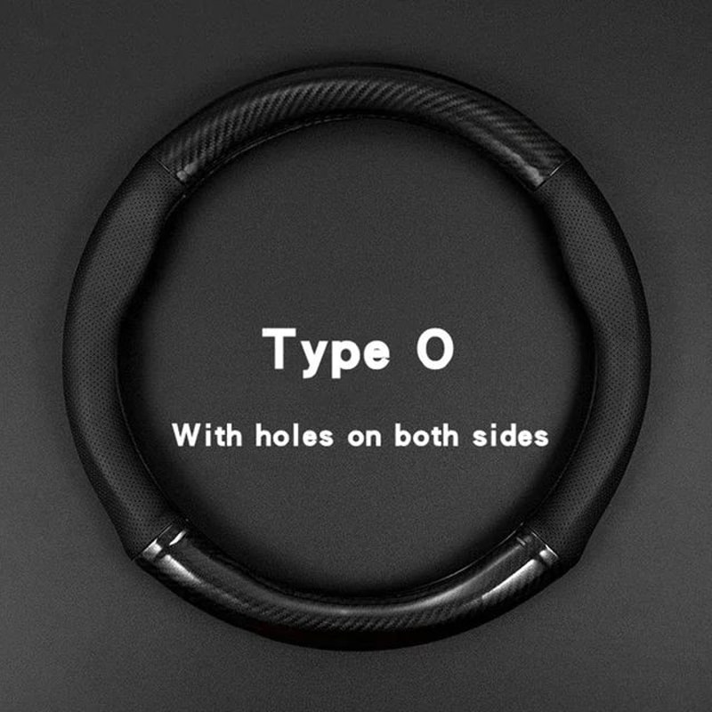 CarbonEdge Universal Car Steering Wheel Cover AntiSlip Leather Grip 6