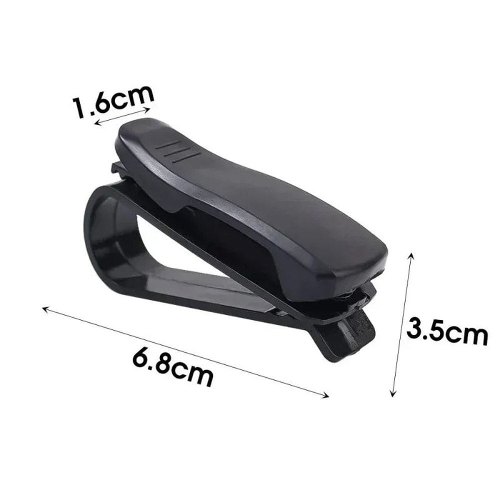 Magnetic Car Sunglasses Holder For Sun Visor Glasses Case Clip With TicketCard Slot 3