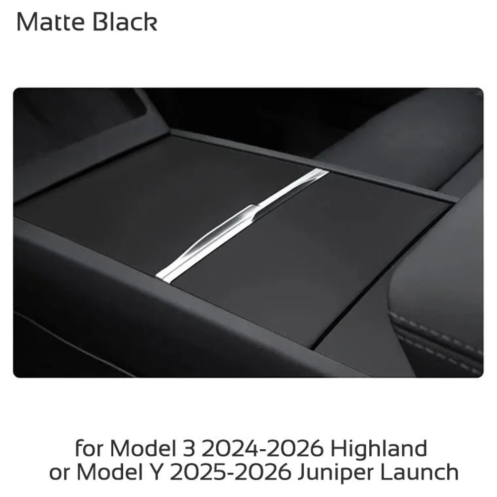 Tesla Model 3 Model Y 20242026 Center Console Cover Protector Premium Matte Control Panel Film 10