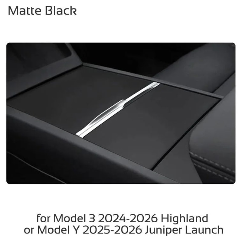 Tesla Model 3 Model Y 20242026 Center Console Cover Protector Premium Matte Control Panel Film 10