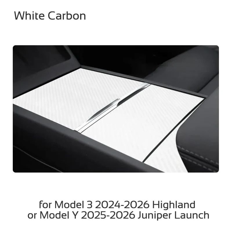Tesla Model 3 Model Y 20242026 Center Console Cover Protector Premium Matte Control Panel Film 11