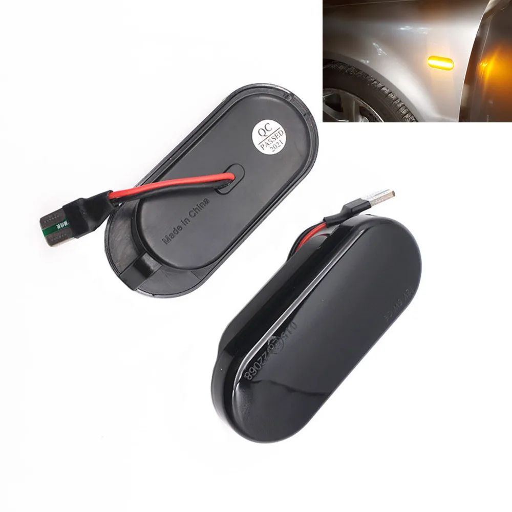 Dynamic LED Side Marker Lights For SEAT Leon 1P Ibiza 6L6J Exeo Smoked Sequential Turn Signal Upg 1