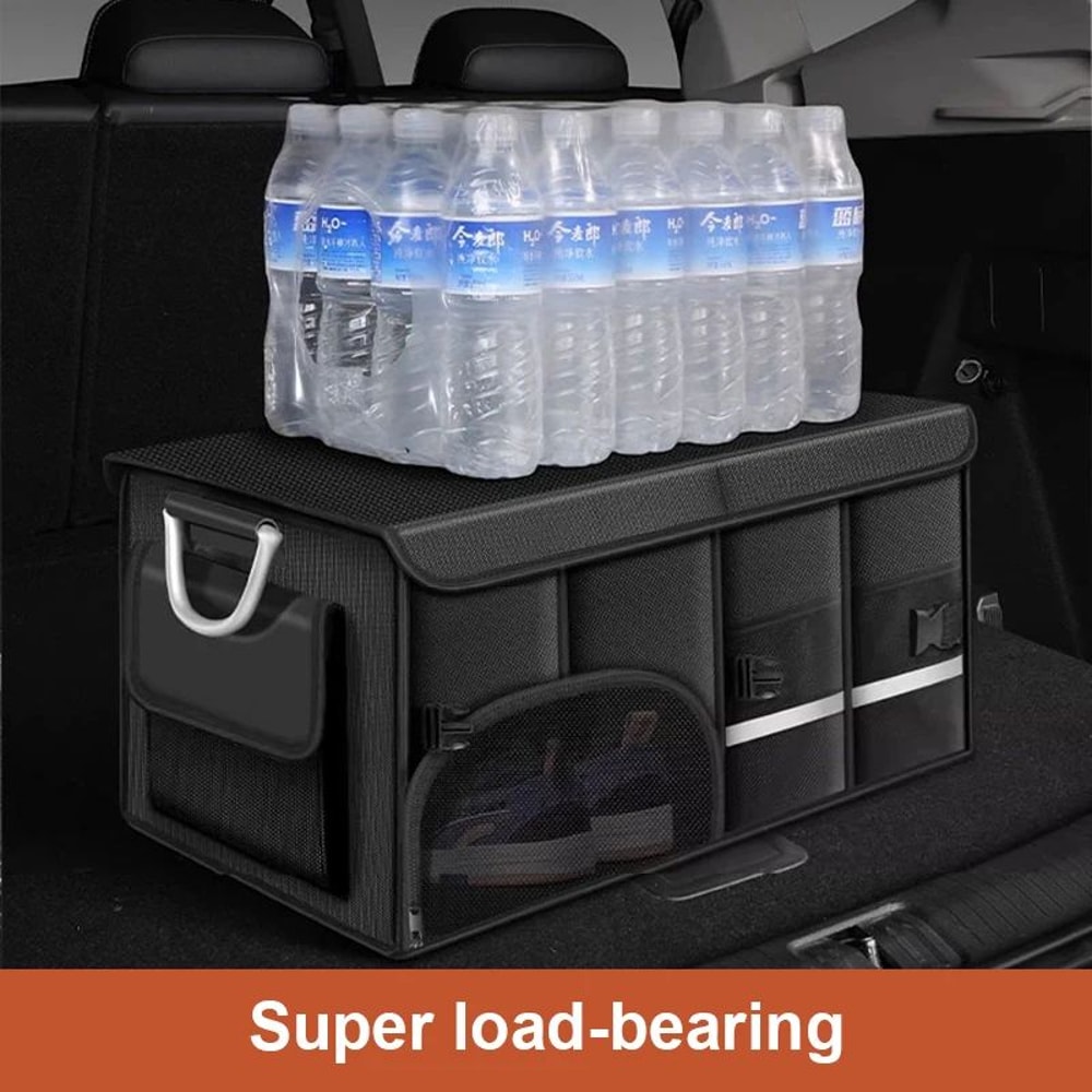 SEAMETAL 110L Car Trunk Organizer Foldable Waterproof Trunk Storage Box For Camping Travel 4