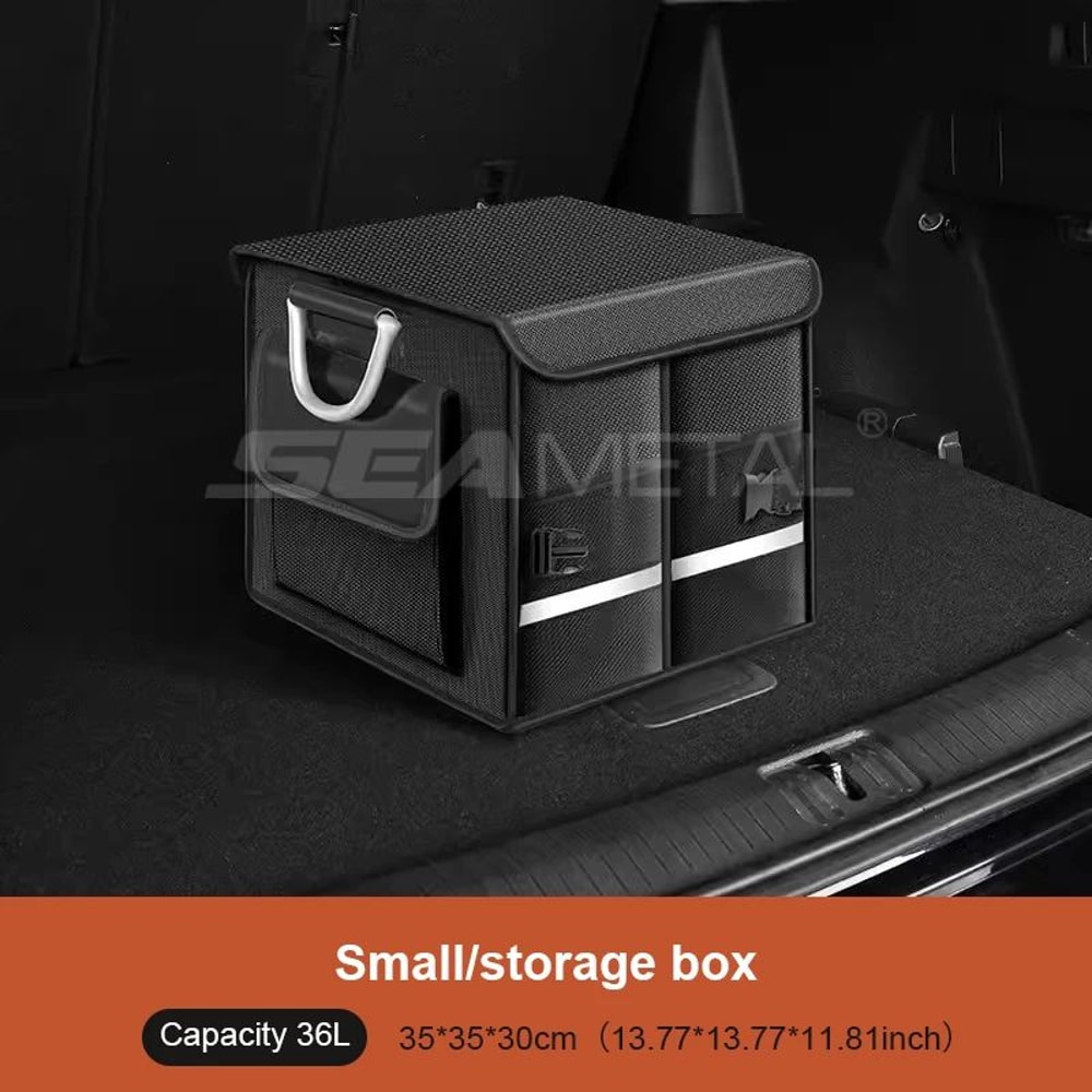 SEAMETAL 110L Car Trunk Organizer Foldable Waterproof Trunk Storage Box For Camping Travel 6