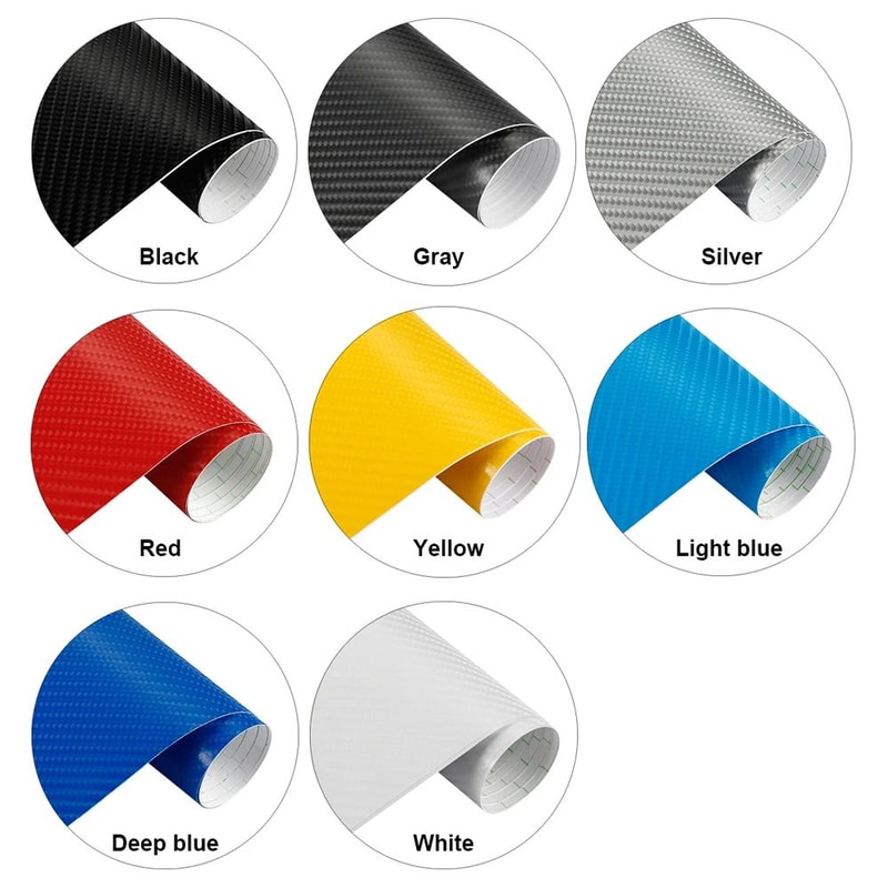 HighGloss 4D Carbon Fiber Wrap Roll DIY Car Vinyl Wrap For Hood Roof Trim 60 X 79 Inches 4