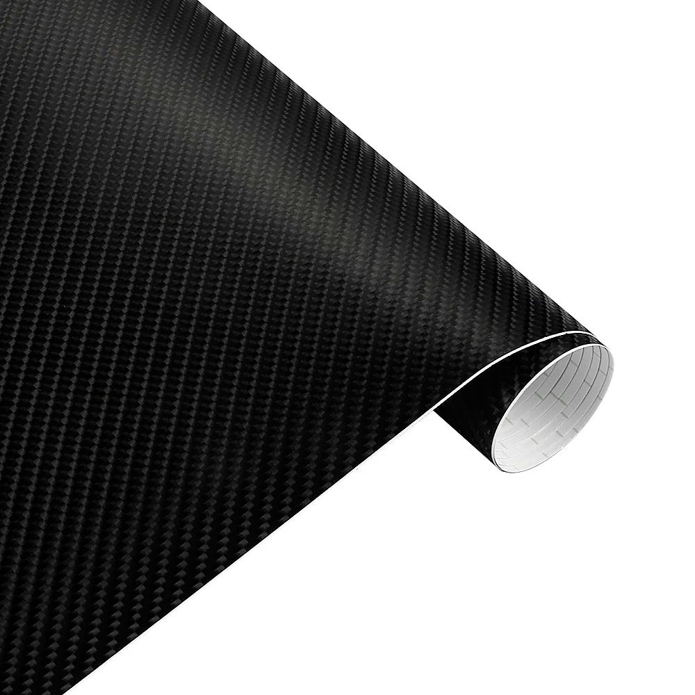 HighGloss 4D Carbon Fiber Wrap Roll DIY Car Vinyl Wrap For Hood Roof Trim 60 X 79 Inches 6